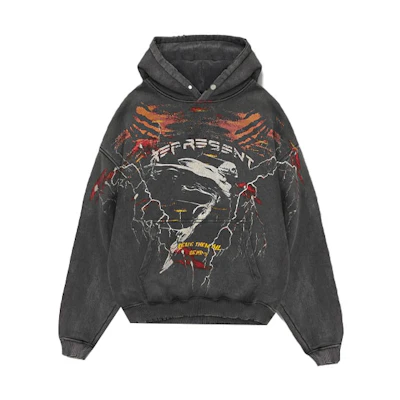 Represent Abstract Print Hoodie Men’s Grey M04099-20
