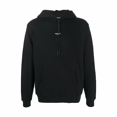 Represent Adjustable Letter Logo Hoodie Black M04043-01