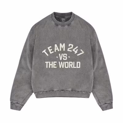Represent Alphanumeric Crewneck Long Sleeve Sweatshirt Men Tin Color 247M4100-309