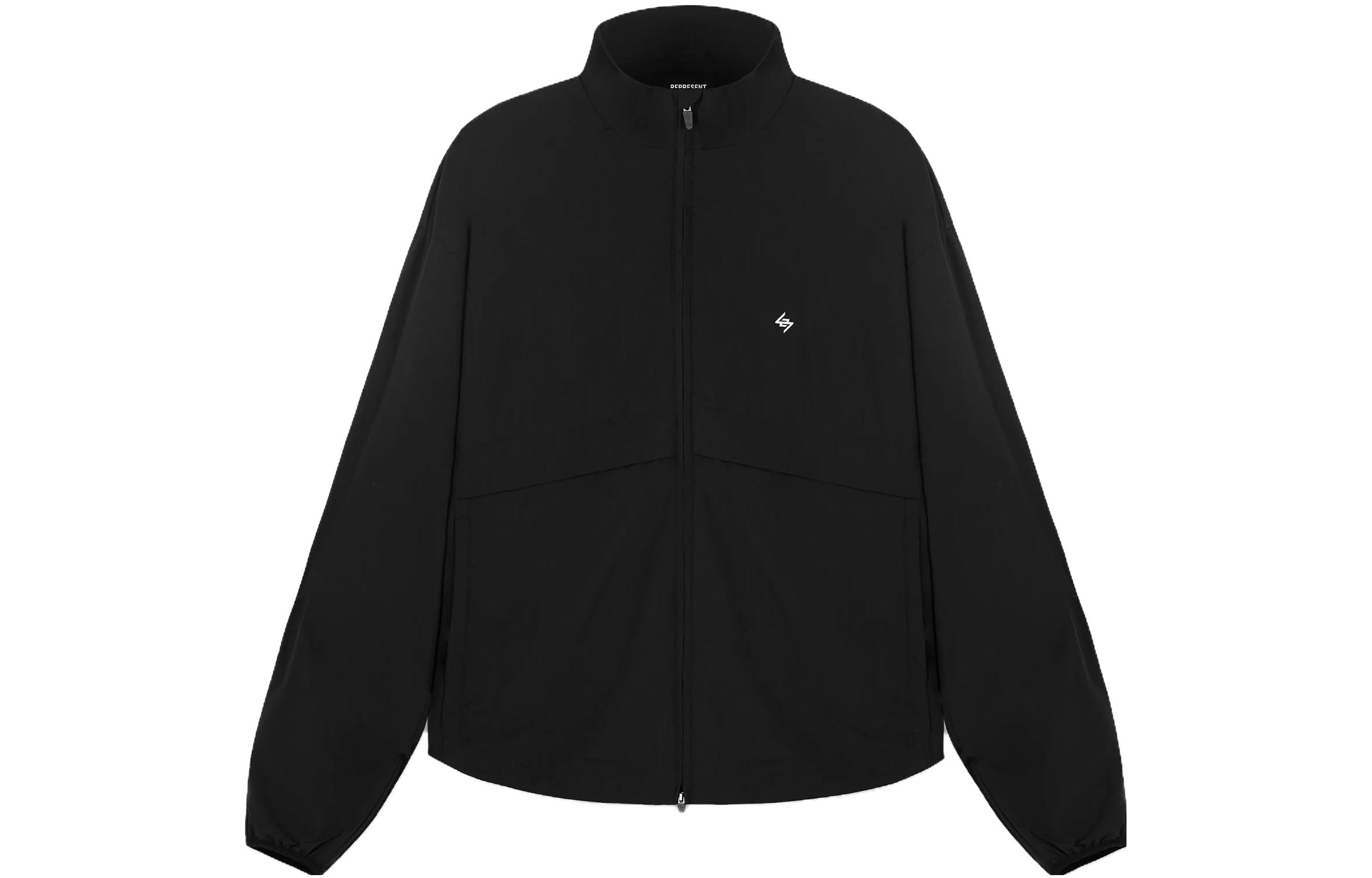 Order REPRESENT 黑色宽松字母立领长袖夹克 247M10-901