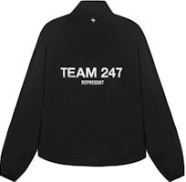 REPRESENT Hitam Jaket Longgar Berleher Tegak Lengan Panjang dengan Huruf. 247M10-901 Lookbook REPRESENT Hitam Jaket Longgar Berleher Tegak Lengan Panjang dengan Huruf. 247M10-901