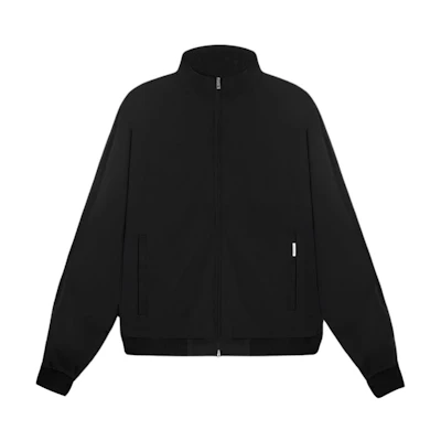 Represent Black Knit Ribbed Zipper Pocket Jacket INM1707-001