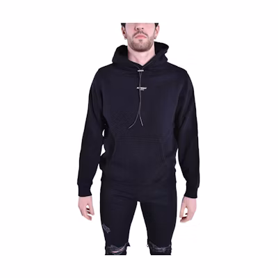 Represent Black Letter Print Hoodie Long Sleeve Slim Fit M04043-03