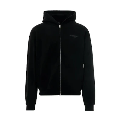 Represent Black Logo Print Zip-Up Hoodie MH4039-343