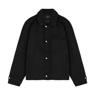 Represent Black Loose Fit Turn-Down Collar Button-Up Jacket MS1002-01