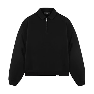 Represent Black Oversized Logo Crewneck Sweatshirt Long Sleeve INM416-001