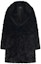 Buy REPRESENT Black Solid Color Faux Fur Jacket with Collar M01048-01