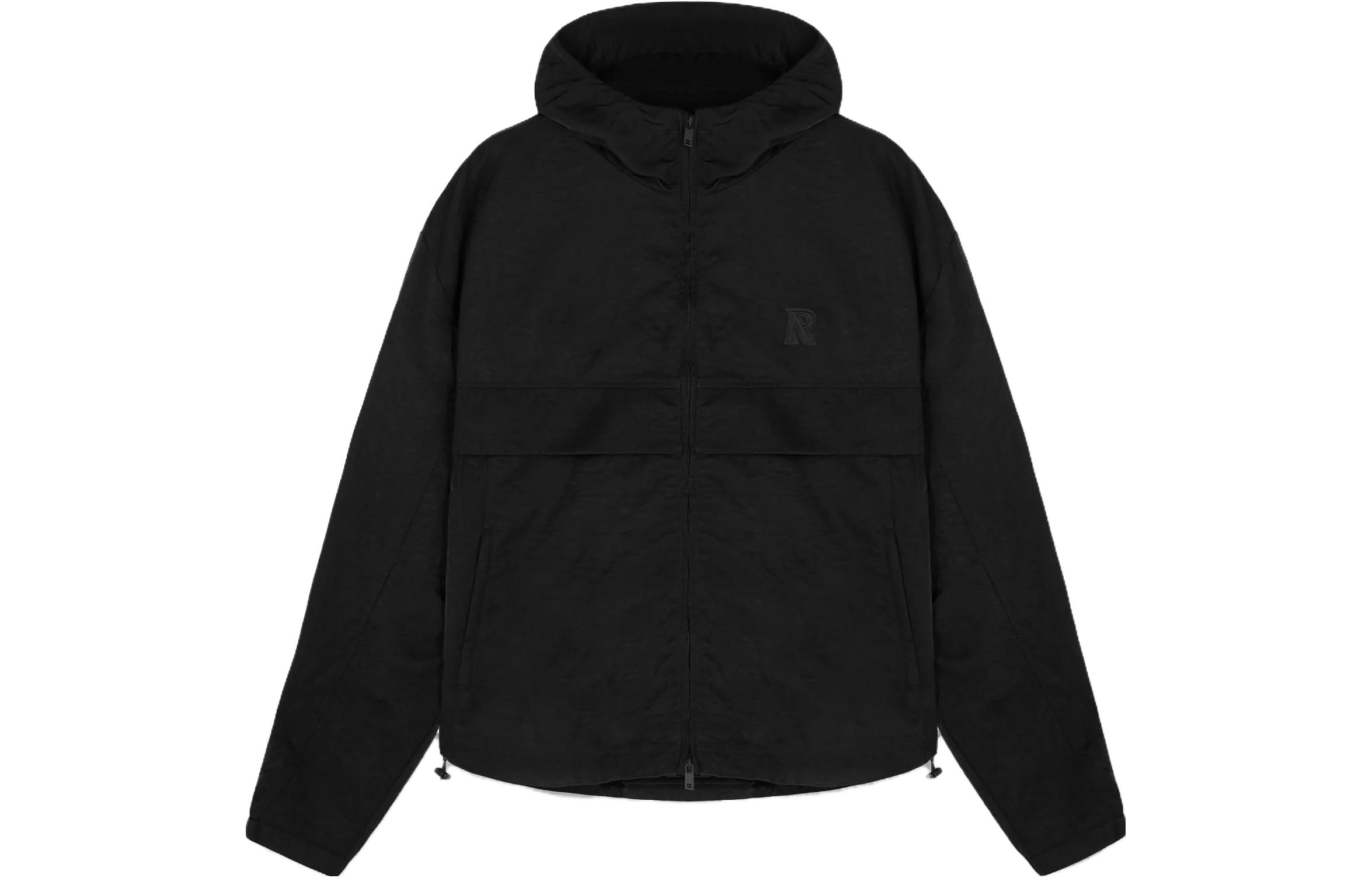 Represent Black Solid Color Slim Fit Hoodie Jacket MJ1011-01