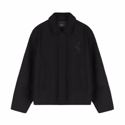 Represent Black Zip-Up Collared Long Sleeve Jacket MS1005-01