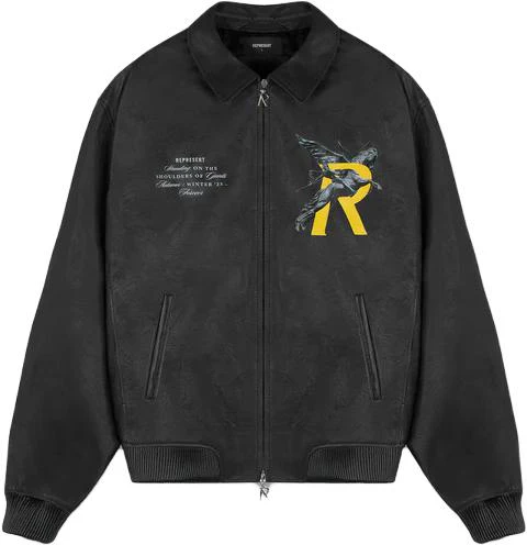 represent-black-zip-up-letter-print-collared-jacket-for-men-long-sleeve-ms-1004-01