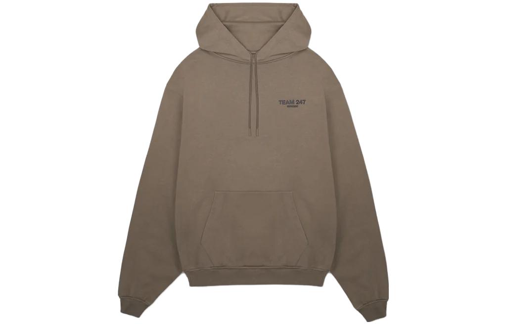 Represent Brown Pullover Hoodie with Letter Print for Men 247M428-499