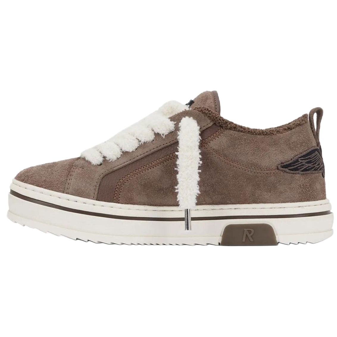 REPRESENT Brown Suede Low-Top Casual Sneakers for Men MF9026-04