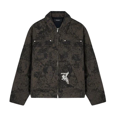 Represent Brown Zip-Up Polo Collar Jacket MJ1007-11
