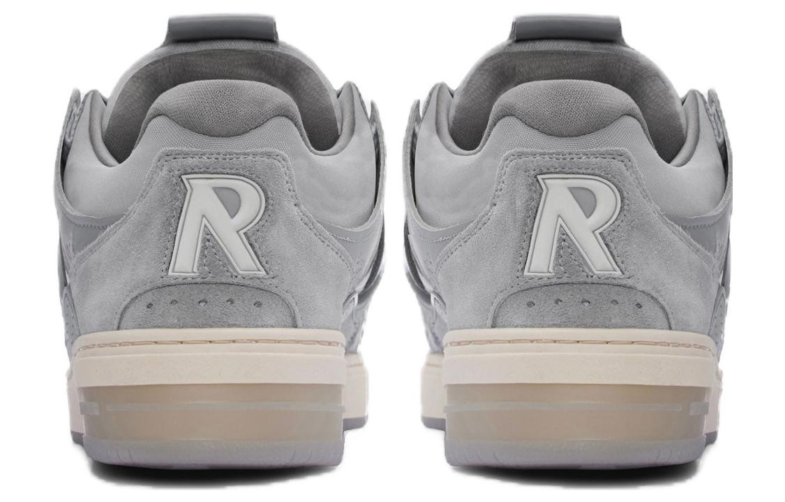 Shop REPRESENT Bully 皮革 圓頭系帶 低幫 板鞋 男款 灰色