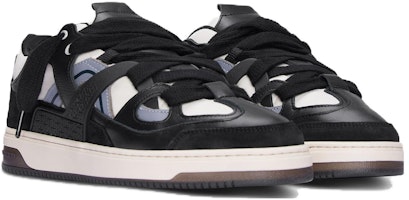 REPRESENT 霸王 牛皮 圓頭綁帶 低筒 帆布鞋 男款 黑色 Lookbook REPRESENT 霸王 牛皮 圓頭綁帶 低筒 帆布鞋 男款 黑色