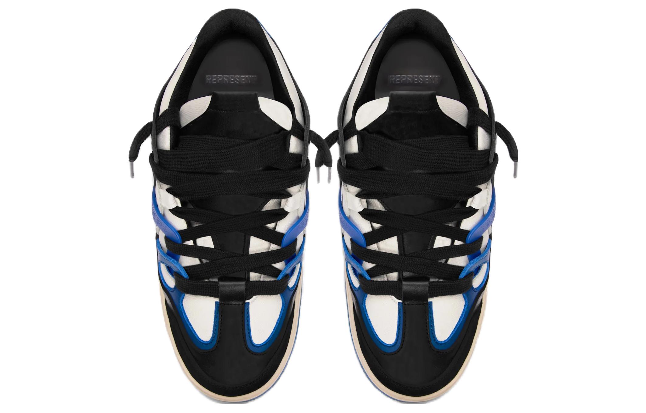 Lookbook Represent Bully Low Top ''Blauw Leer'' M12068-380