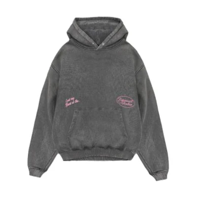 Represent Chain Stitch Rodeo Hoodie Retro Gray Pullover Sweatshirt MLM462-20