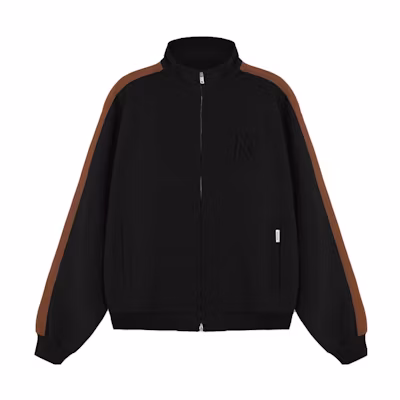 Represent Colorblock Letter Embroidered Jacket Black/Brown - Style MJ1003-39