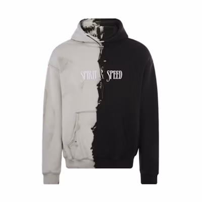 REPRESENT Cotton Casual Hoodie Colorblock Black/White. M04054-34