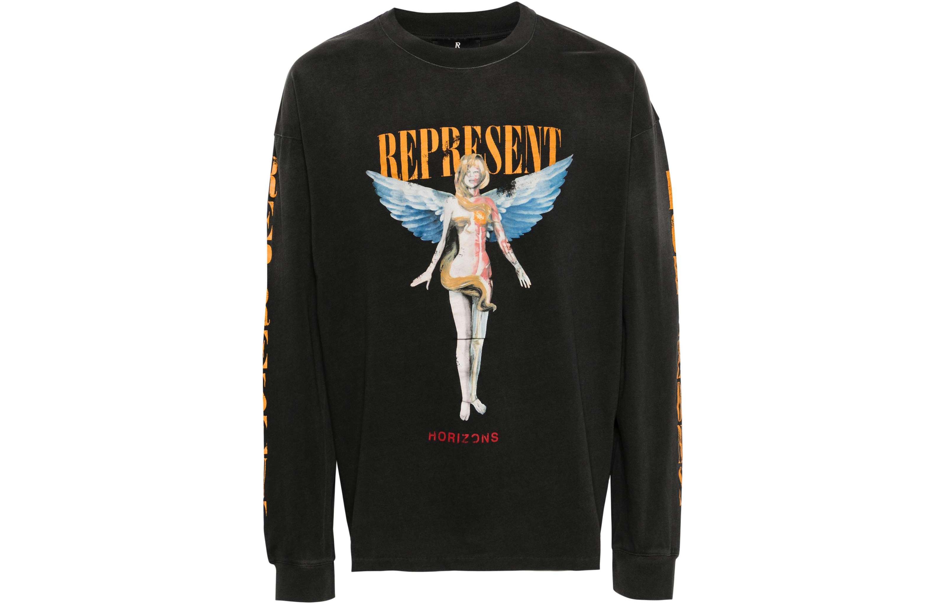 Order REPRESENT 渐層針織質感黑色男女款衛衣 MLM447444-BLACK