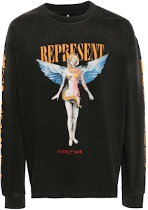 REPRESENT 渐变针织纹理卫衣 男女同款 黑色 MLM447444-BLACK Order REPRESENT 渐变针织纹理卫衣 男女同款 黑色 MLM447444-BLACK