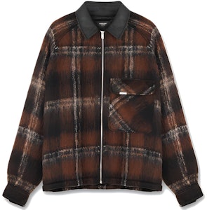 REPRESENT FF20 格纹马海毛翻领夹克衬衫 棕色 M06027-004 Buy REPRESENT FF20 格纹马海毛翻领夹克衬衫 棕色 M06027-004