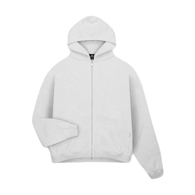 Represent Full-Zip Hoodie with Pockets Ice Grey INM414-508