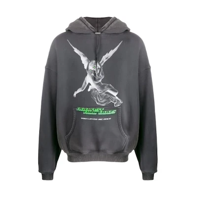 Represent FW21 Black Hoodie with Flying Goddess Print M04016-01
