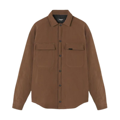 Represent FW21 Brown Single-Breasted Shirt-Style Jacket M06046-04