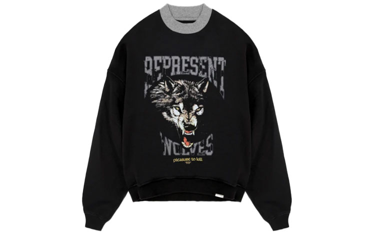 Order REPRESENT FW21 Sweatshirt Grafik Serigala Kartun Pullover M04137-01