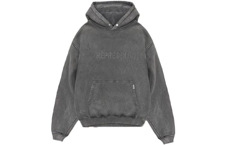 Order REPRESENT FW21 刺绣标志连帽卫衣 水洗灰 M04143-20