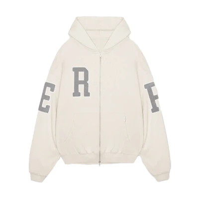 Represent FW21 Graphic Zip-Up Hoodie White M04131-02