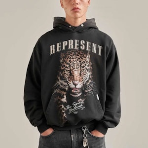 REPRESENT FW21 レオパードプリント オーバーサイズフーディ ブラック M04146-03 Lookbook REPRESENT FW21 レオパードプリント オーバーサイズフーディ ブラック M04146-03