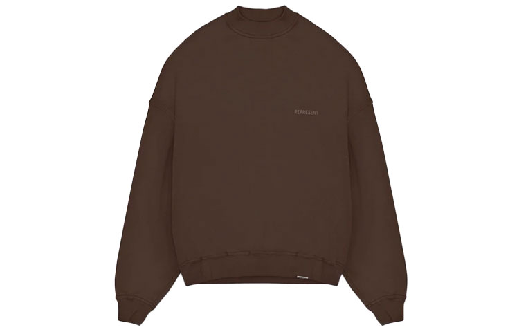 Represent FW21 Logo Crewneck Sweatshirt Brown M04200-04