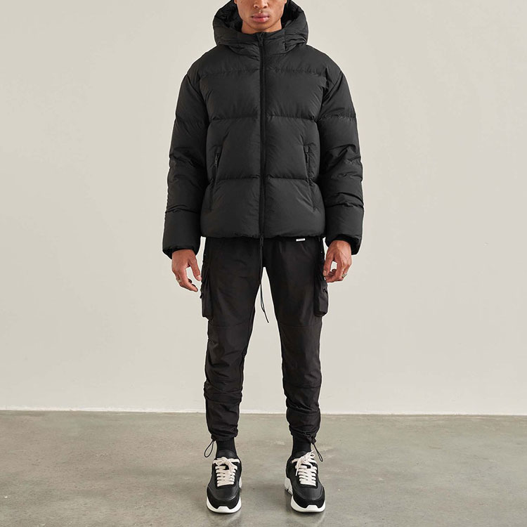 Lookbook REPRESENT FW21 Matte Hooded Down Jacket Winter Black M01090-01