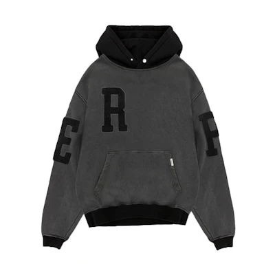 Represent FW21 Men’s Colorblock Logo Print Hoodie - Gray M04118-20