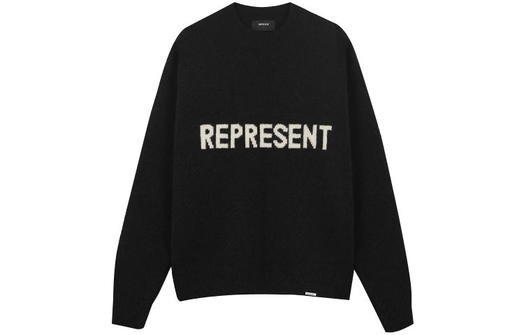 REPRESENT FW21 Oversized Letter Logo Sweater Black M02043-01