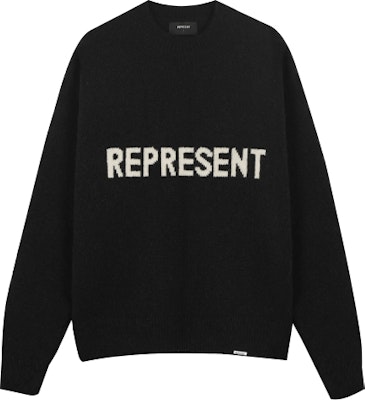 REPRESENT FW21 オーバーサイズ レターロゴ セーター ブラック M02043-01 Buy REPRESENT FW21 オーバーサイズ レターロゴ セーター ブラック M02043-01