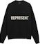 Buy REPRESENT FW21 オーバーサイズ レターロゴ セーター ブラック M02043-01