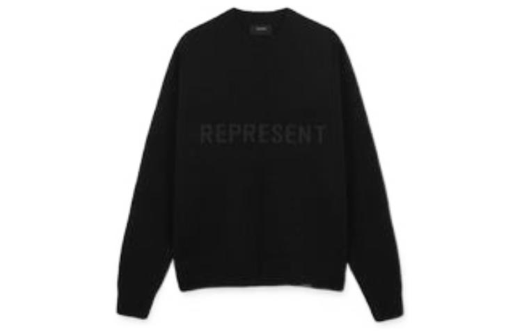 Order REPRESENT FW21 オーバーサイズ レターロゴ セーター ブラック M02043-01