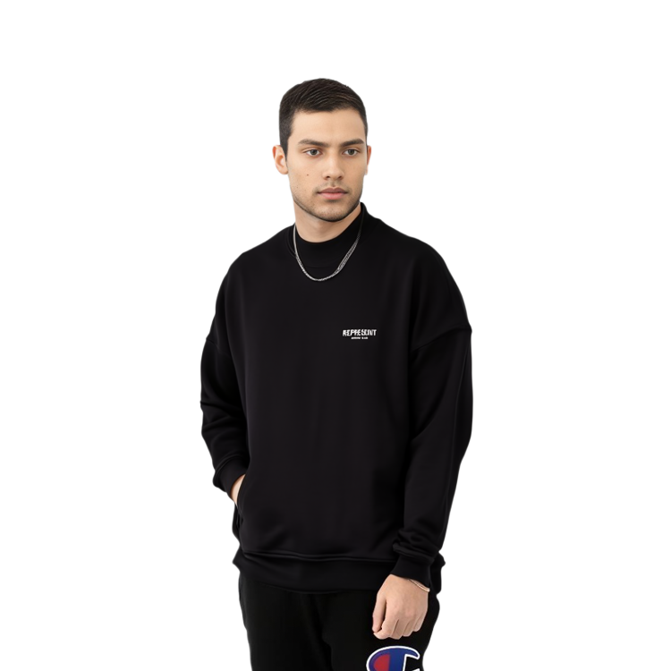 Cheap Represent FW21 Owners Club Logo Hoodie Black Men M04159-01