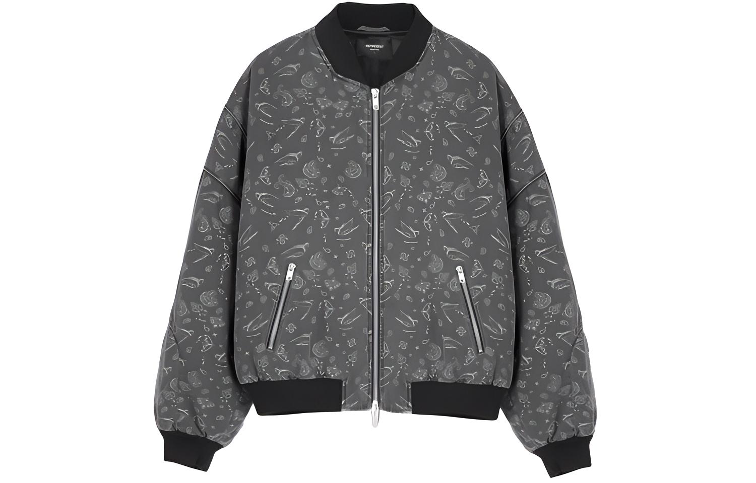 REPRESENT FW21 Paisley Jacket Grey Menswear M01077-92