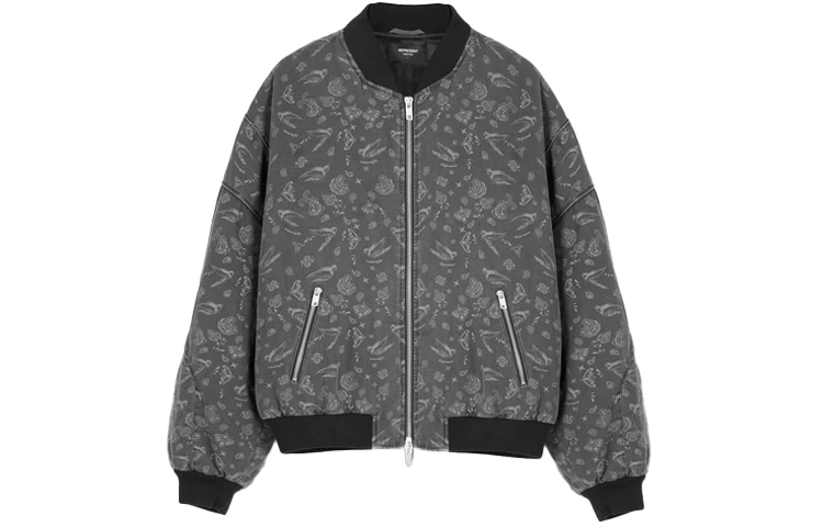 Order REPRESENT FW21 Paisley Jacket Grey Menswear M01077-92