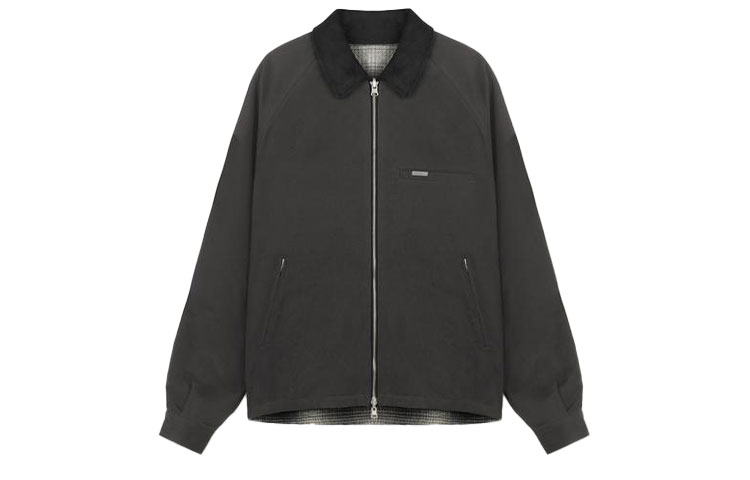 Represent FW21 Reversible Plaid Double-Zip Jacket Grey M06052-05