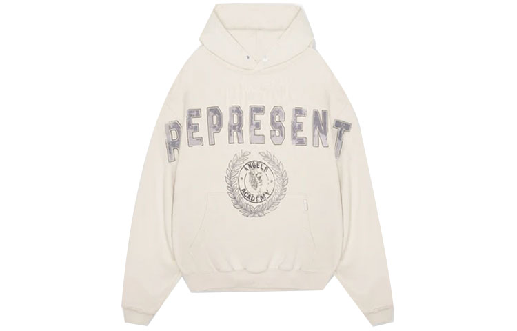Represent FW21 Washed Logo Hoodie Beige Casual Pullover M04133-02
