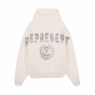 Represent FW21 Washed Logo Hoodie Beige Casual Pullover M04133-02