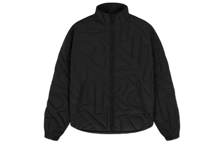 REPRESENT FW22  Black Puffer Jacket with Zip-Up High Collar M01203-01 圖 2