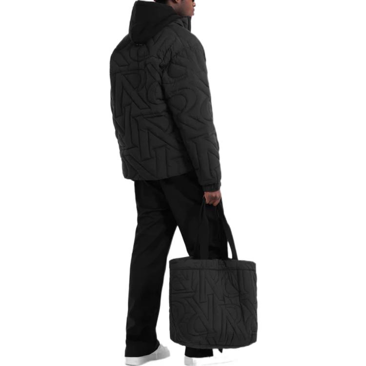 REPRESENT FW22  Black Puffer Jacket with Zip-Up High Collar M01203-01 圖 4