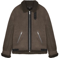 REPRESENT FW22 Brown Solid Zip-Up High-Neck Long Sleeve Jacket M01163-04 REPRESENT FW22 Brown Solid Zip-Up High-Neck Long Sleeve Jacket M01163-04