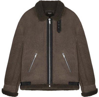 REPRESENT FW22 Brown Solid Zip-Up High-Neck Long Sleeve Jacket M01163-04 Buy REPRESENT FW22 Brown Solid Zip-Up High-Neck Long Sleeve Jacket M01163-04